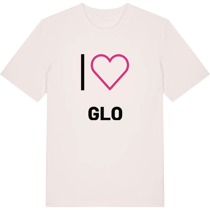 Jag älskar Glo t-shirt stort tryck – t-shirt från PinShirt