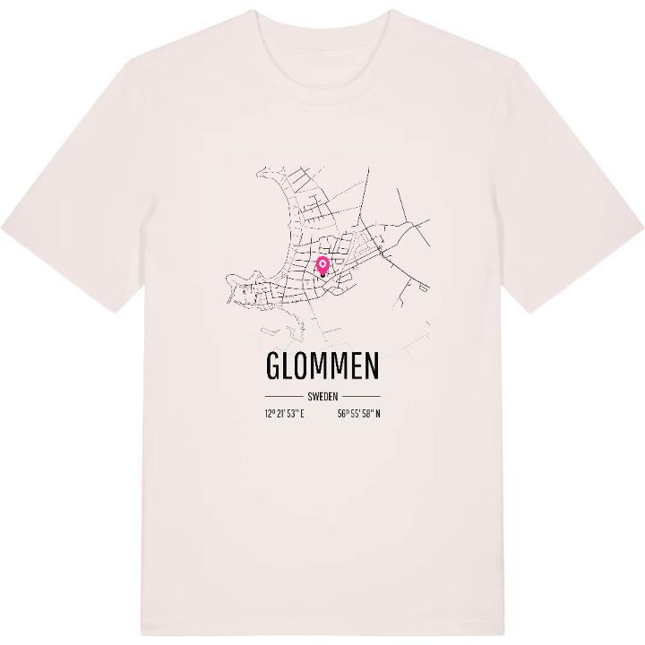 Glommen karta t-shirt – t-shirt från PinShirt