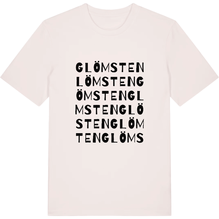 Glömsten ordlek t-shirt – t-shirt från PinShirt