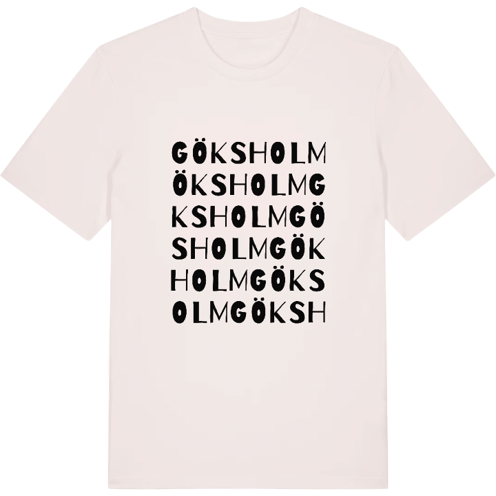 Göksholm ordlek t-shirt – t-shirt från PinShirt