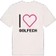 Jag älskar Golfech t-shirt stort tryck