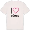 Jag älskar Gömeç t-shirt stort tryck