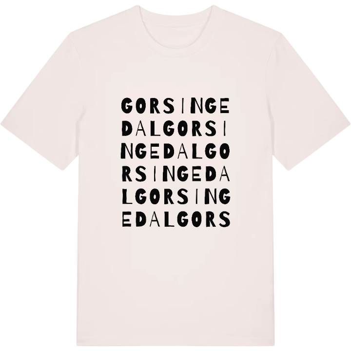 Gorsingedal ordlek t-shirt – t-shirt från PinShirt