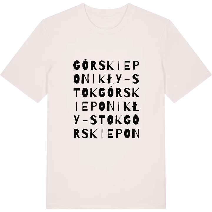 Górskie Ponikły-Stok ordlek t-shirt – t-shirt från PinShirt