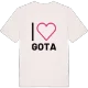 Jag älskar Gota t-shirt stort tryck