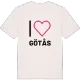 Jag älskar Götås t-shirt stort tryck