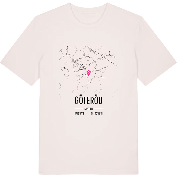 Göteröd karta t-shirt – t-shirt från PinShirt