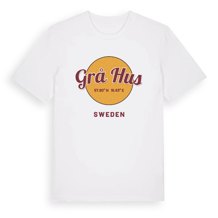 Grå hus cirkel t-shirt – t-shirt från PinShirt