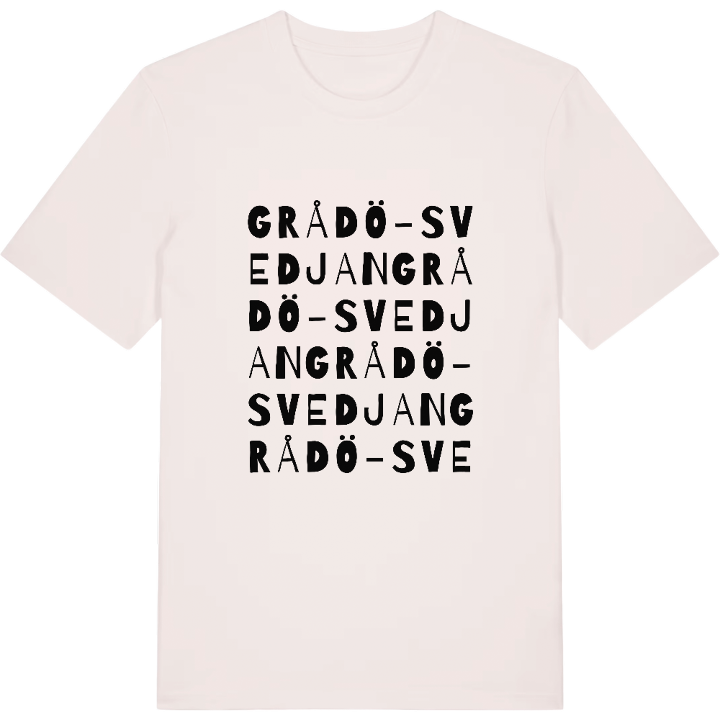 Grådö-Svedjan ordlek t-shirt – t-shirt från PinShirt