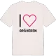Jag älskar Gråheden t-shirt stort tryck