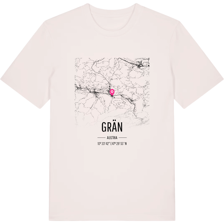Grän karta t-shirt – t-shirt från PinShirt