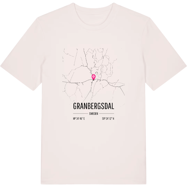 Granbergsdal karta t-shirt – t-shirt från PinShirt