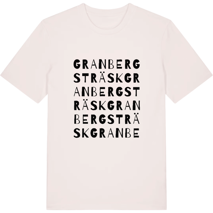 Granbergsträsk ordlek t-shirt – t-shirt från PinShirt