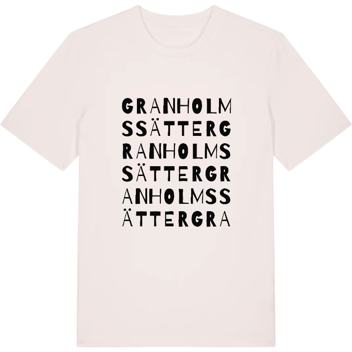 Granholmssätter ordlek t-shirt – t-shirt från PinShirt