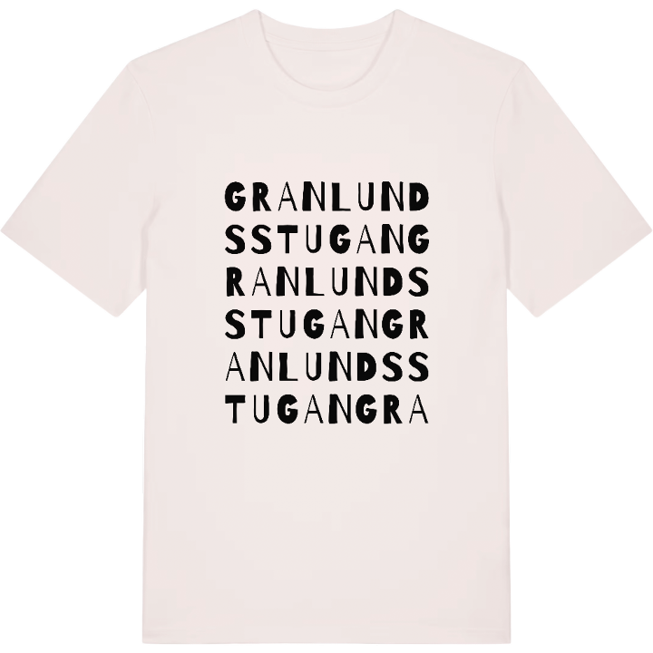 Granlundsstugan ordlek t-shirt – t-shirt från PinShirt