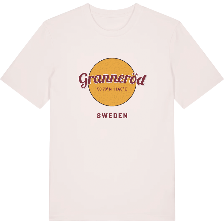 Granneröd cirkel t-shirt – t-shirt från PinShirt