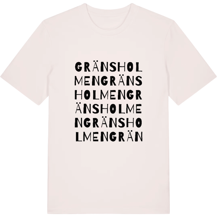 Gränsholmen ordlek t-shirt – t-shirt från PinShirt