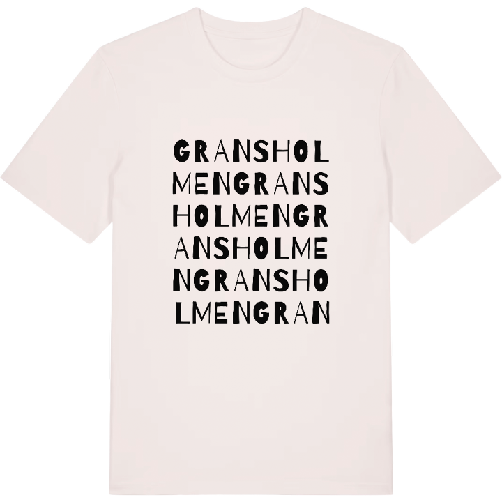 Gransholmen ordlek t-shirt – t-shirt från PinShirt