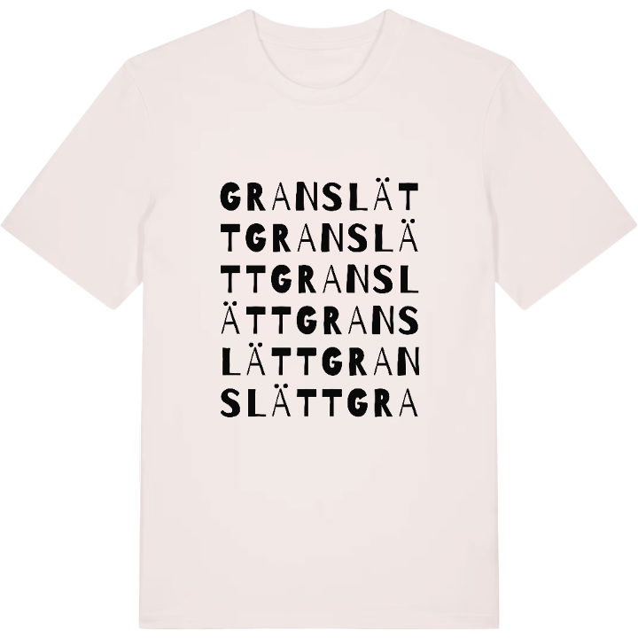 Granslätt ordlek t-shirt – t-shirt från PinShirt