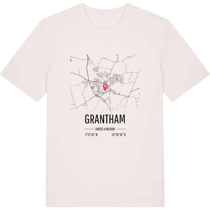 Grantham karta t-shirt – t-shirt från PinShirt
