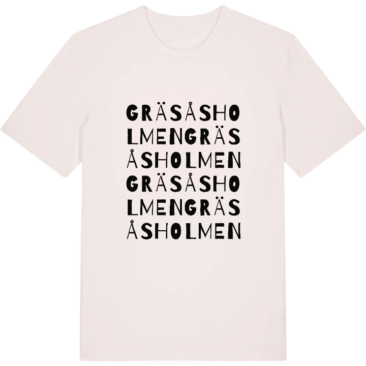 Gräsåsholmen ordlek t-shirt – t-shirt från PinShirt