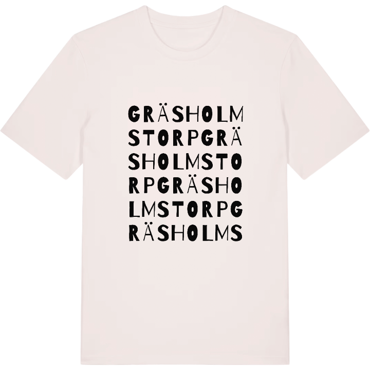 Gräsholmstorp ordlek t-shirt – t-shirt från PinShirt