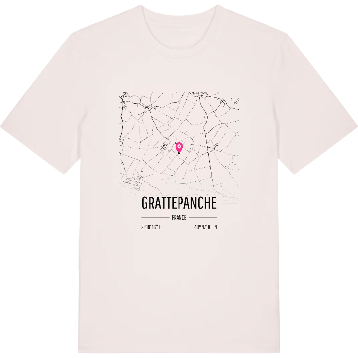 Grattepanche karta t-shirt – t-shirt från PinShirt