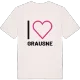Jag älskar Grausne t-shirt stort tryck