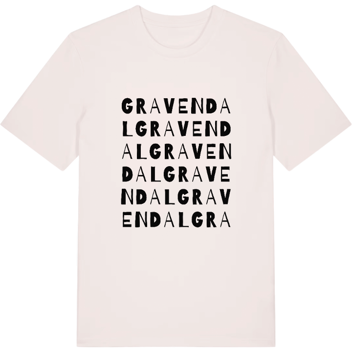 Gravendal ordlek t-shirt – t-shirt från PinShirt