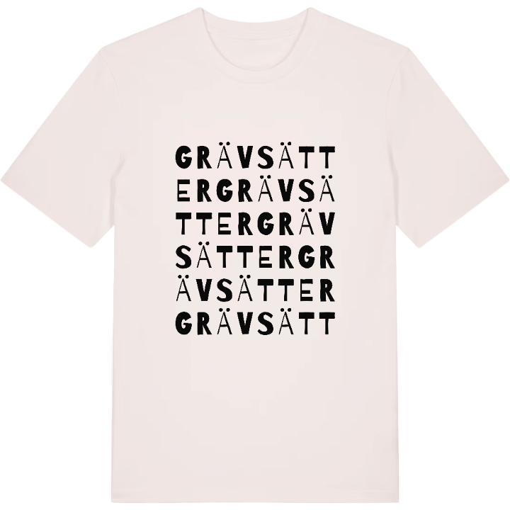 Grävsätter ordlek t-shirt – t-shirt från PinShirt