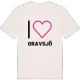 Jag älskar Gravsjö t-shirt stort tryck