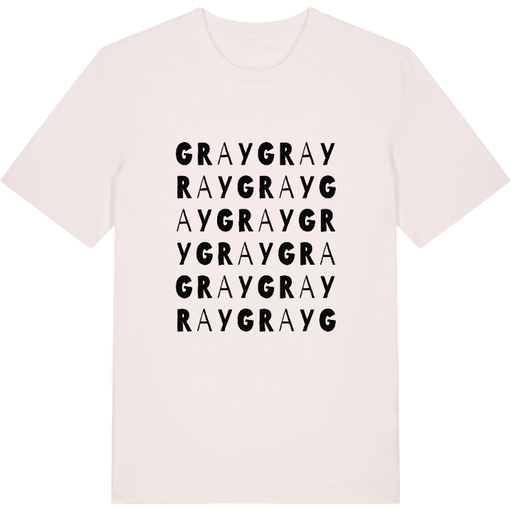 Gray ordlek t-shirt – t-shirt från PinShirt