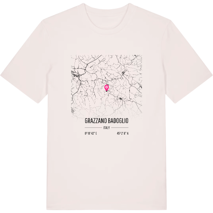 Grazzano Badoglio karta t-shirt – t-shirt från PinShirt
