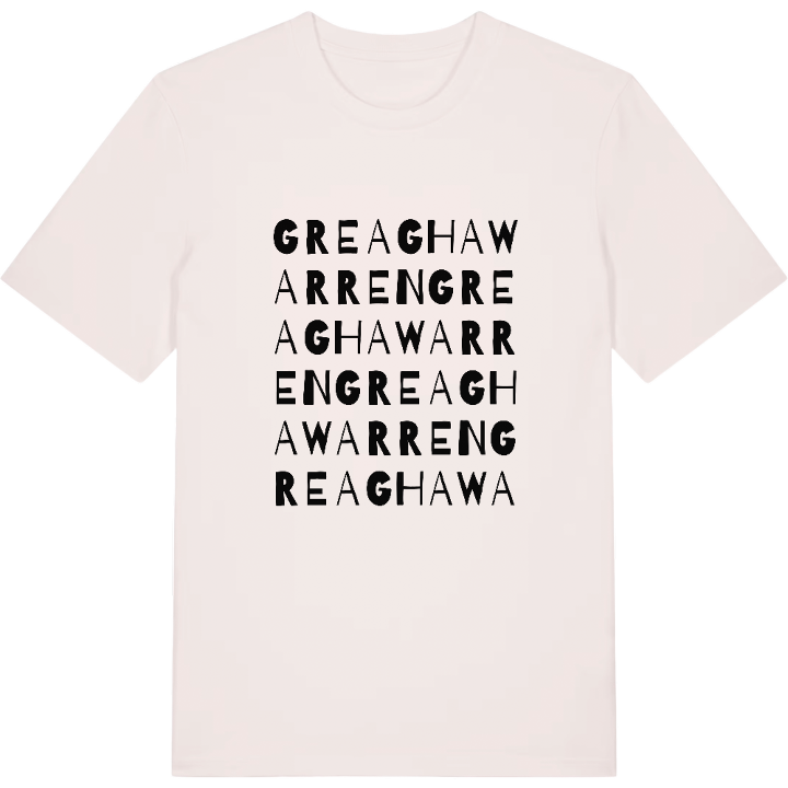 Greaghawarren ordlek t-shirt – t-shirt från PinShirt