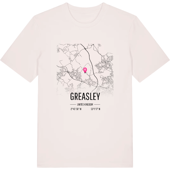 Greasley karta t-shirt – t-shirt från PinShirt