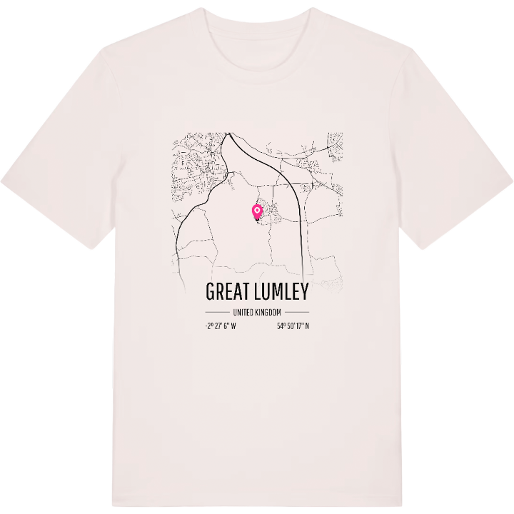 Great Lumley karta t-shirt – t-shirt från PinShirt