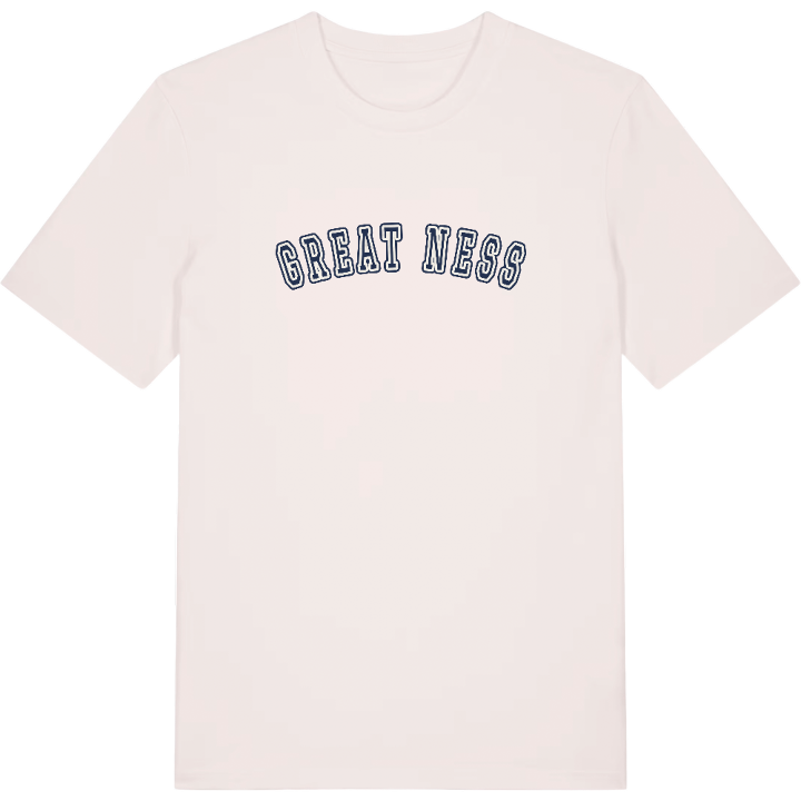 Great Ness college t-shirt – t-shirt från PinShirt