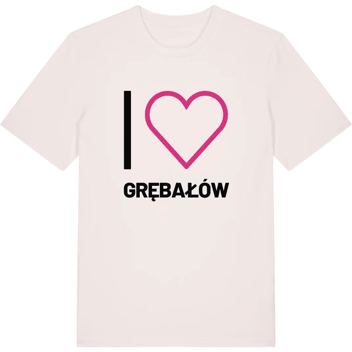 Jag älskar Grębałów t-shirt stort tryck – t-shirt från PinShirt