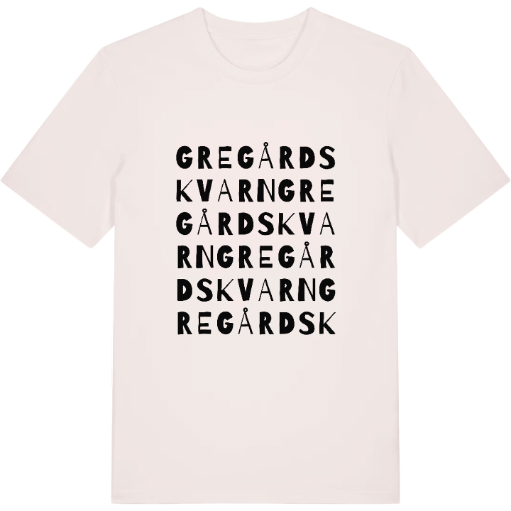 Gregårdskvarn ordlek t-shirt – t-shirt från PinShirt