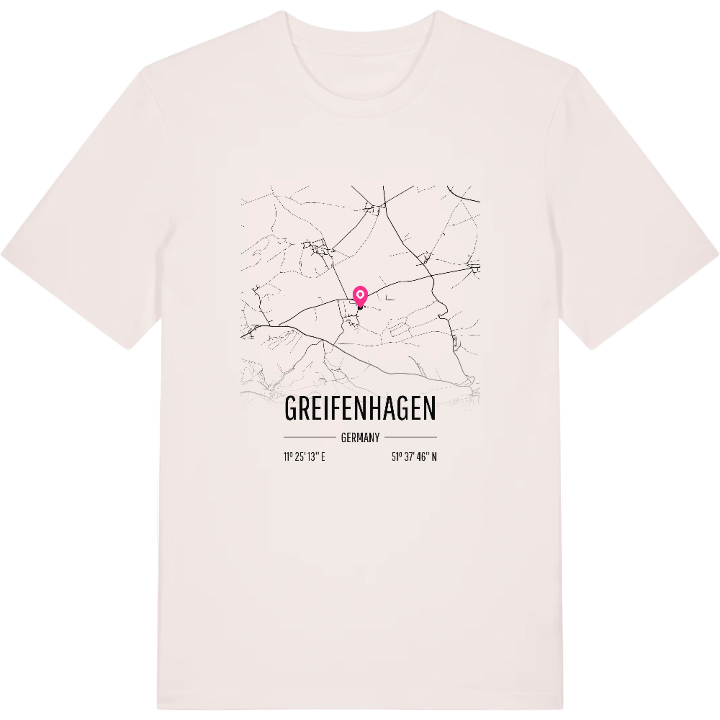 Greifenhagen karta t-shirt – t-shirt från PinShirt