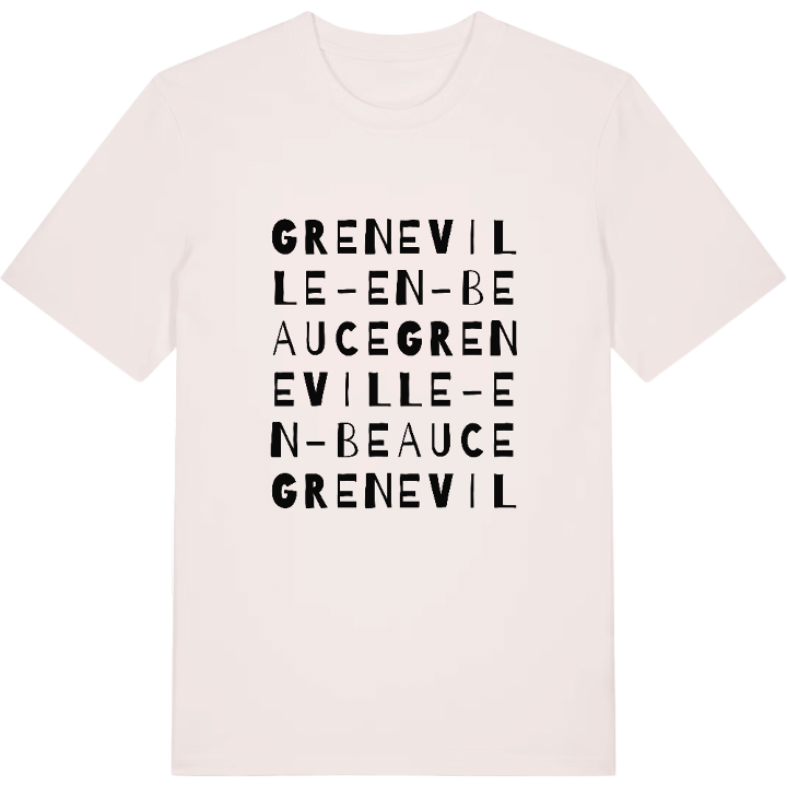Greneville-en-Beauce ordlek t-shirt – t-shirt från PinShirt