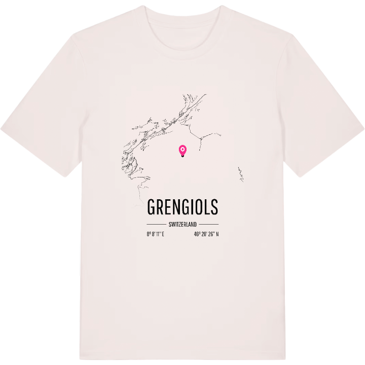 Grengiols karta t-shirt – t-shirt från PinShirt