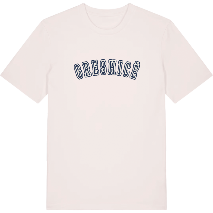 Greshicë college t-shirt – t-shirt från PinShirt