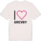 Jag älskar Grevby t-shirt stort tryck