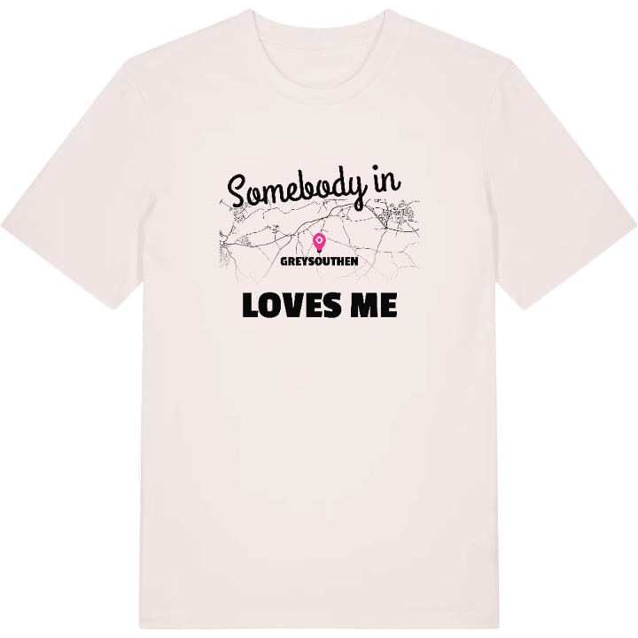 Någon i Greysouthen älskar mig t-shirt – t-shirt från PinShirt