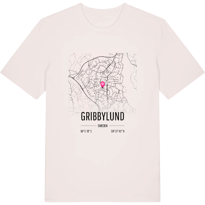 Gribbylund karta t-shirt – t-shirt från PinShirt