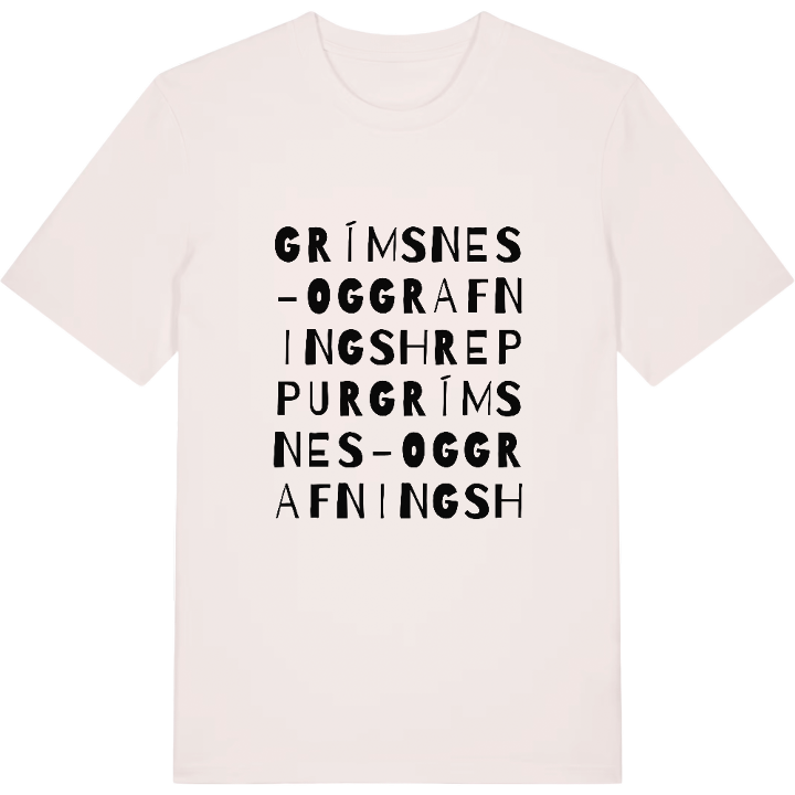 Grímsnes- og Grafningshreppur ordlek t-shirt – t-shirt från PinShirt