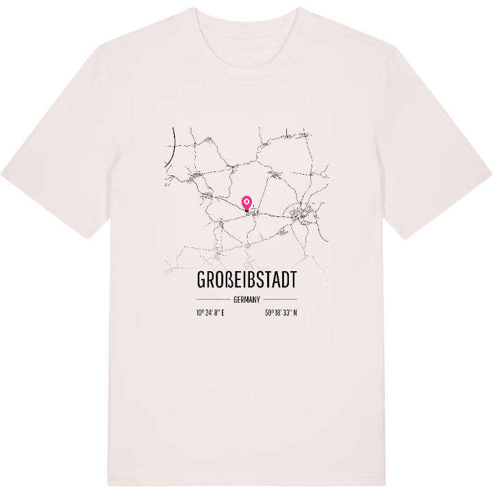 Großeibstadt karta t-shirt – t-shirt från PinShirt