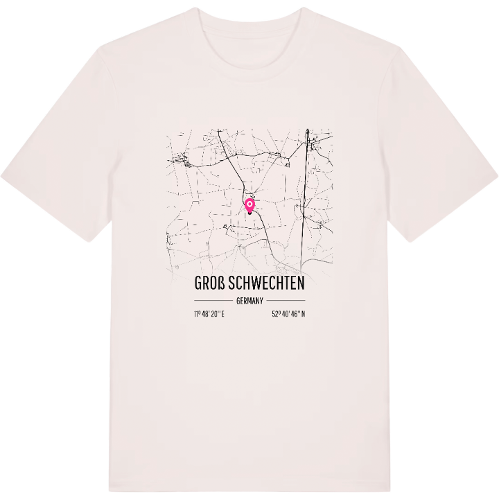 Groß Schwechten karta t-shirt – t-shirt från PinShirt