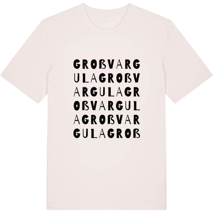 Großvargula ordlek t-shirt – t-shirt från PinShirt